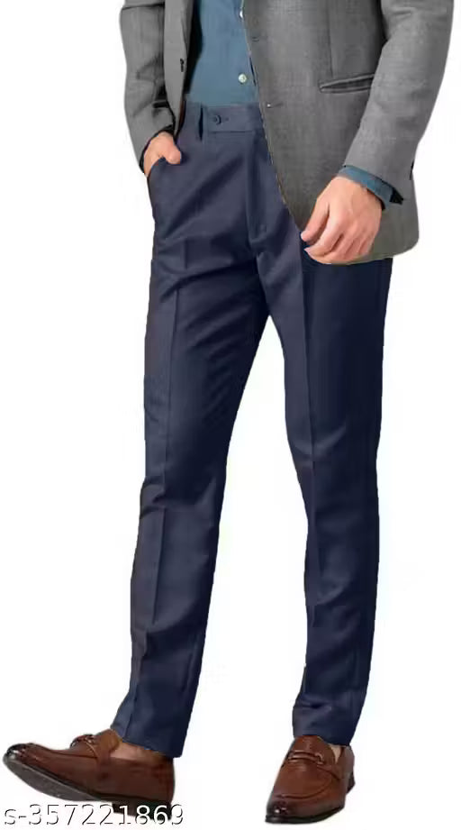 ARDLOR Formal Pant For Mens Blue Trouser For Men's